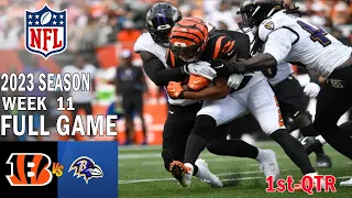 Cincinnati Bengals vs Baltimore Ravens FULL GAME 1st 11/16/23 Week 11 | NFL Highlights Today