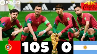 FIFA 23 - PORTUGAL 105-0 ARGENTINA ! FIFA  WORLD CUP FINAL 2022  QATAR  ! RONALDO VS MESSI !