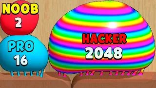 NOOB vs PRO vs HACKER - Blob Merge 3D