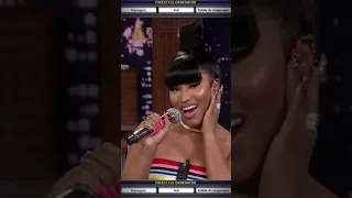 Nicki Minaj incorporates 3 random words into a rap on the spot in Wheel of Freestyle! #shorts