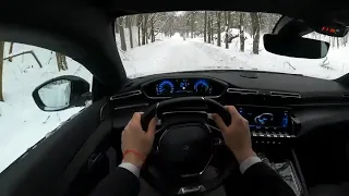 Peaceful Drive Through The Snow