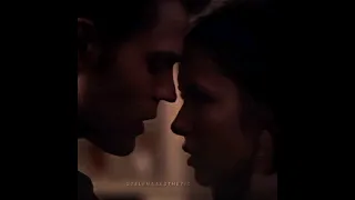 Stefan kisses human Elena one last time