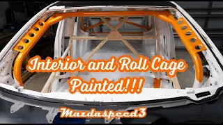 Mazdaspeed3 Roll Cage and Interior Get Some Paint! - (Episode 42)