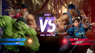 MARVEL VS. CAPCOM: INFINITE Ryu,Hulk Gameplay In Arcade Mode