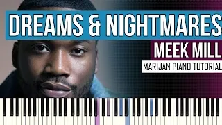 How To Play: Meek Mill - Dreams And Nightmares (Intro) | Piano Tutorial + Sheets