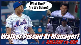 Taijuan Walker Pissed At His Manager Luis Rojas - Mets Vs Giants 8/25/21