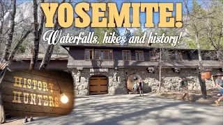 Yosemite waterfalls are blowing! But I'm taking time for some HISTORY