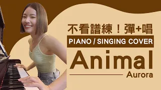 不看譜練！彈＋唱 Aurora - Animal (Piano/Singing Cover)