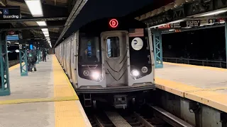 On board a Coney Island Bound R160 D Express train from 62st to Coney Island