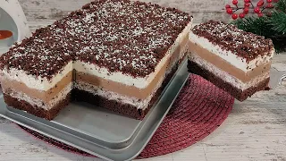 The most tender and fastest ICE CREAM BOUNTY cake! Melts in mouth! Without gelatin! Very simple