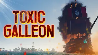FIGHTING A TOXIC GALLEON IN SEA OF THIEVES !