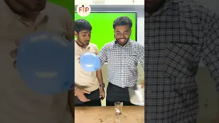 science experiment |why balloon pull glass| #shorts #science #sunnysir #fip #funinpathshala #fun