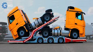 The Most Advanced Trucks and Trailers for transporting cars 2 ▶ Special transport for trucks
