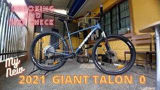 My New Giant Talon 0 : unboxing and bike check