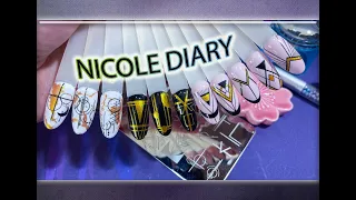 Реверсивный Стемпинг с пластиной Nicole Diary №145 / AliExpress.