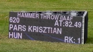 Pars Krisztián 82.49m personal best in slow motion