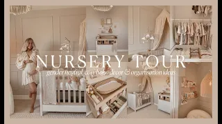 NURSERY TOUR | Gender Neutral Nursery | Cosy, Boho Decor & Organisation Ideas ☁️