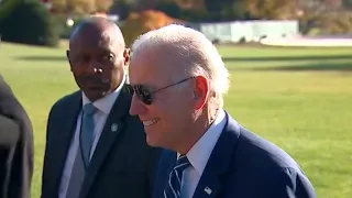Press Gaggle: Joe Biden Speaks to Reporters After Marine One Arrival - November 19, 2021