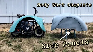 Building Side Panels and Body Work on the Electric Volkswagen Mini Bike Part 4