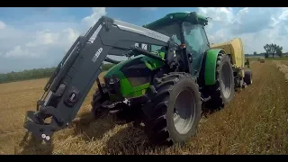 ✩ BELOWANIE Z POMPĄ ✩ DEUTZ-FAHR 5110C + KRONE FORTIMA 1250 MC ✩