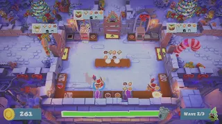 Overcooked 2: Seasonal Updates Winter Wonderland 1-2 Horde Full Kitchen Health