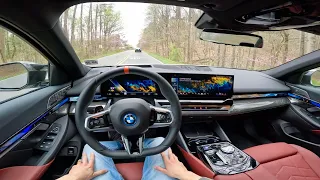 2024 BMW i5 M60 Sedan | POV Walkaround and Test Drive ASMR