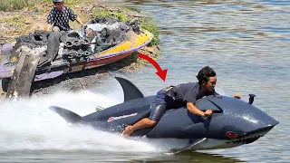 How I Made a Shark Boat From Scraps