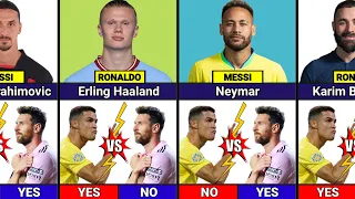 Messi Or Ronaldo❓| Famous Footballers Who CHOOSE Ronaldo Or Messi