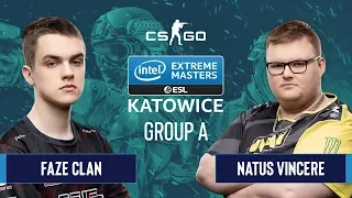 CS:GO - Natus Vincere vs. FaZe Clan [Overpass] Map 3 - Group A - IEM Katowice 2020