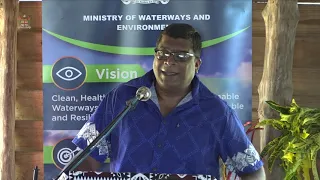 Fijian Minister for Waterways opens the Vetiver System Technology workshop at Vunimoli in Labasa.