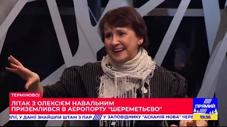 Оксана Забужко про мовний закон в ефірі телеканалу "Прямий"