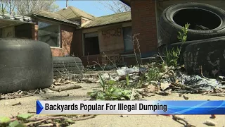 Backyards popular for illegal dumping in Detroit