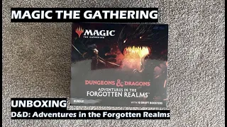 Magic the Gathering (MTG) D&D Forgotten Realms bundle unboxing