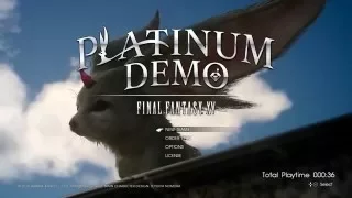 Platinum Demo: Final Fantasy XV - PS4