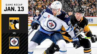 GAME RECAP: Penguins vs. Jets (01.13.23) | Kapanen Records 100th Career Assist