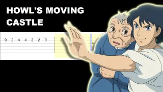 Howl's Moving Castle (Easy Guitar Tabs Tutorial)