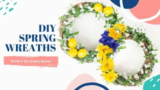 Easy DIY Spring and Summer Wreaths 🌻 Home Decor | BalsaCircle.com