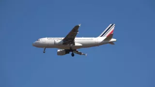 Air France Airbus A319 landing in Athens