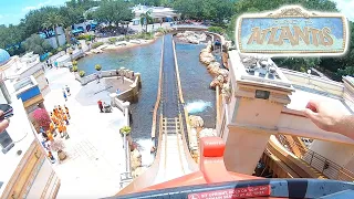 JOURNEY TO ATLANTIS FRONT ROW POV - SEAWORLD ORLANDO