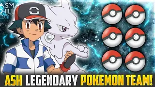 Ash's Legendary Pokemon Team | Super Strongest Team Of Ash | Ash Mewtwo🔥 | Hindi |