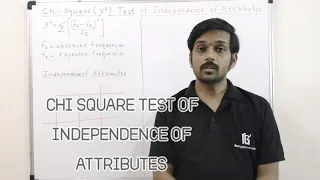 Chi Square test for Independence of Attributes| Concept and Solved Numerical |