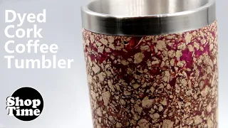 Dyed Cork Coffee Tumbler