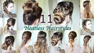 11 Heatless Hairstyles  | DIY Hairstyles | Braidsandstyles12