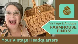 Vintage & Antique Farmhouse Finds! ESTATE SALE   FLEA MARKET   THRIFT STORE HAUL!