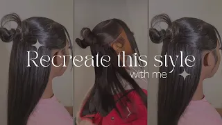 3 part half up half down tutorial | trending styl | beginners friendly | this is how it turned out😱