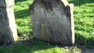 Hunter/Morris family gravestones in Irvine Old Parish Churchyard.