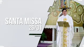 SANTA MISSA AO VIVO | PADRE REGINALDO MANZOTTI | 26/01/2022