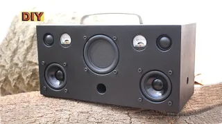 DIY: Bluetooth 2.1 Loud VU Subwoofer Boombox Speaker