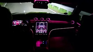 New Mercedes GLC Night Drive & Ambient Light Setting