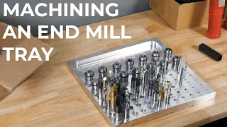 Machining an End Mill Holding Tray on the MR-1 CNC Gantry Mill